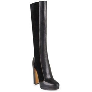 Brand new BCBG Maxazria suede and leather boots